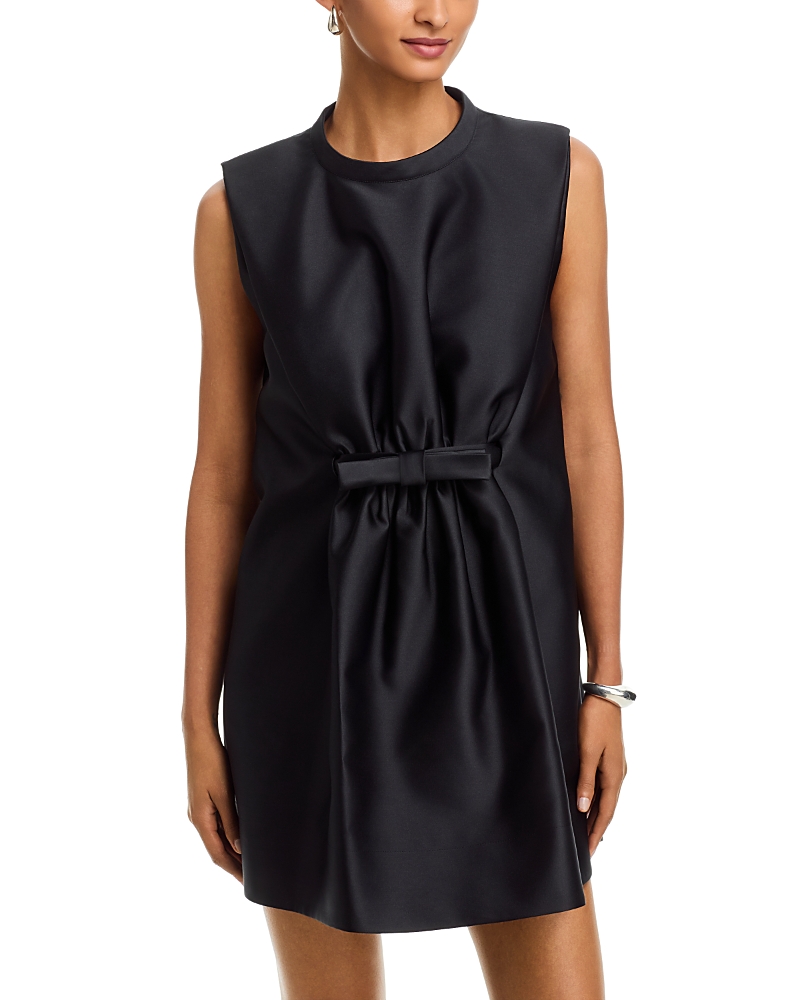 Rabanne Satin Bow Mini Dress