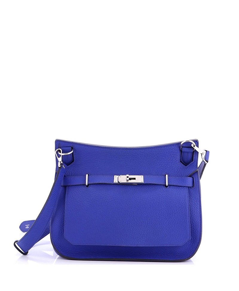 Pre-owned Pre-owned Hermes Hermes 28 Jypsiere Bag Clemence In Blue