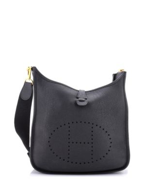 Pre-owned Pre-owned Hermes  Hermes Pm Evelyne Bag Gen Iii Clemence In Black