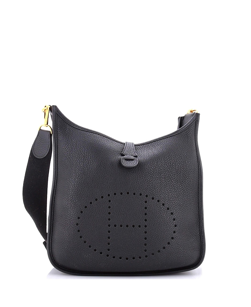 Pre-owned Pre-owned Hermes Hermes Pm Evelyne Bag Gen Iii Clemence In Black