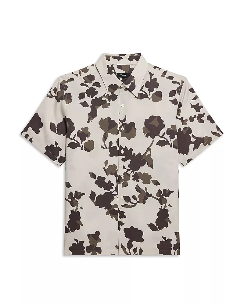 Theory Irving Tropical Floral Shirt