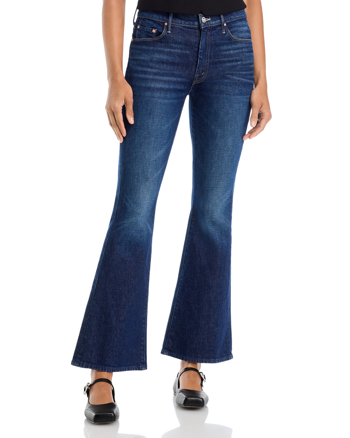 The Weekender Mid Rise Flared Jeans In Kicks And Riffs