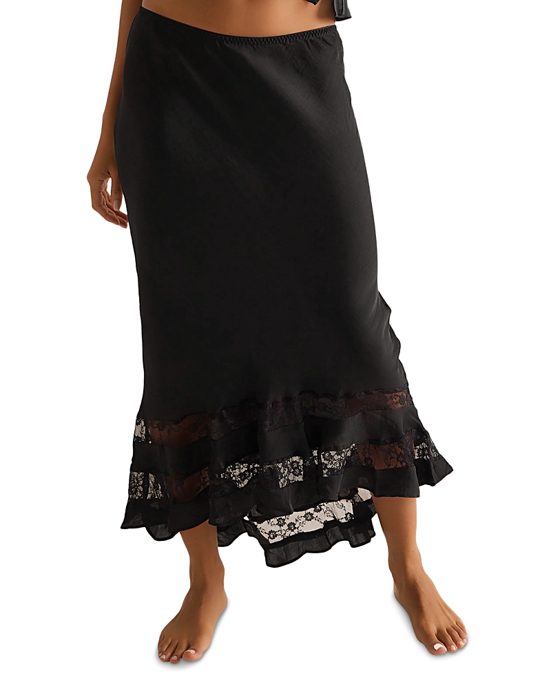 Free People Long Lost Lover Slip Skirt