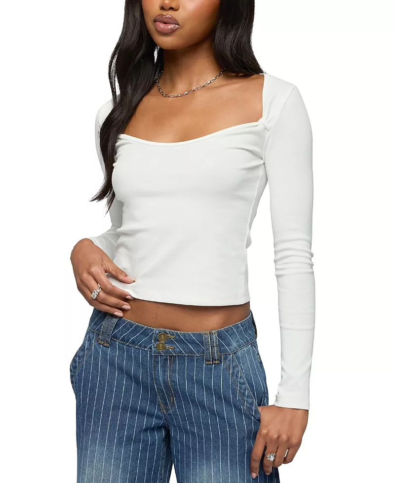 Edikted Ximena Scoop Neck Top