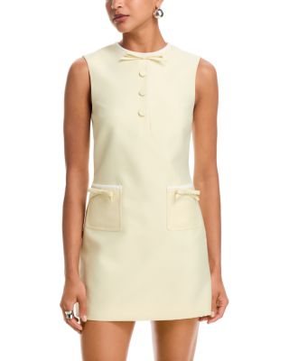Taffeta Bow Mini Dress