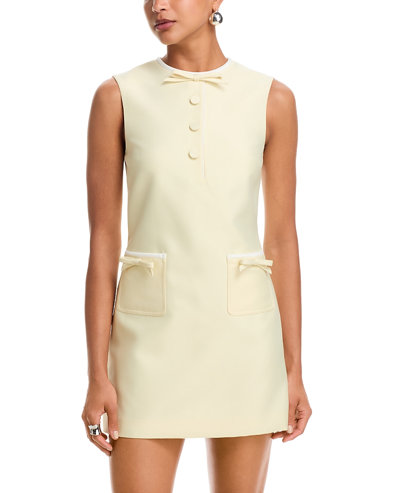 Self-Portrait Taffeta Bow Mini Dress