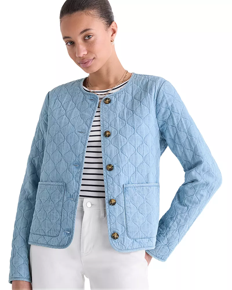 Vineyard Vines Quilted Chambray Jacket