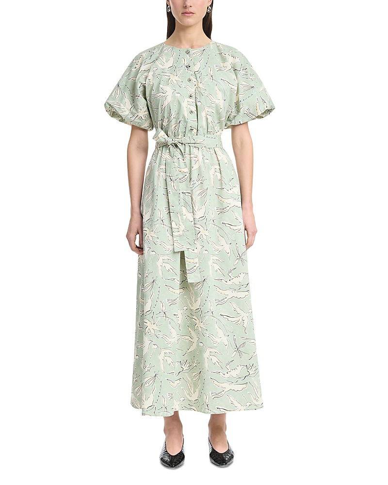 Altuzarra Paulina Silk Tie Waist Dress