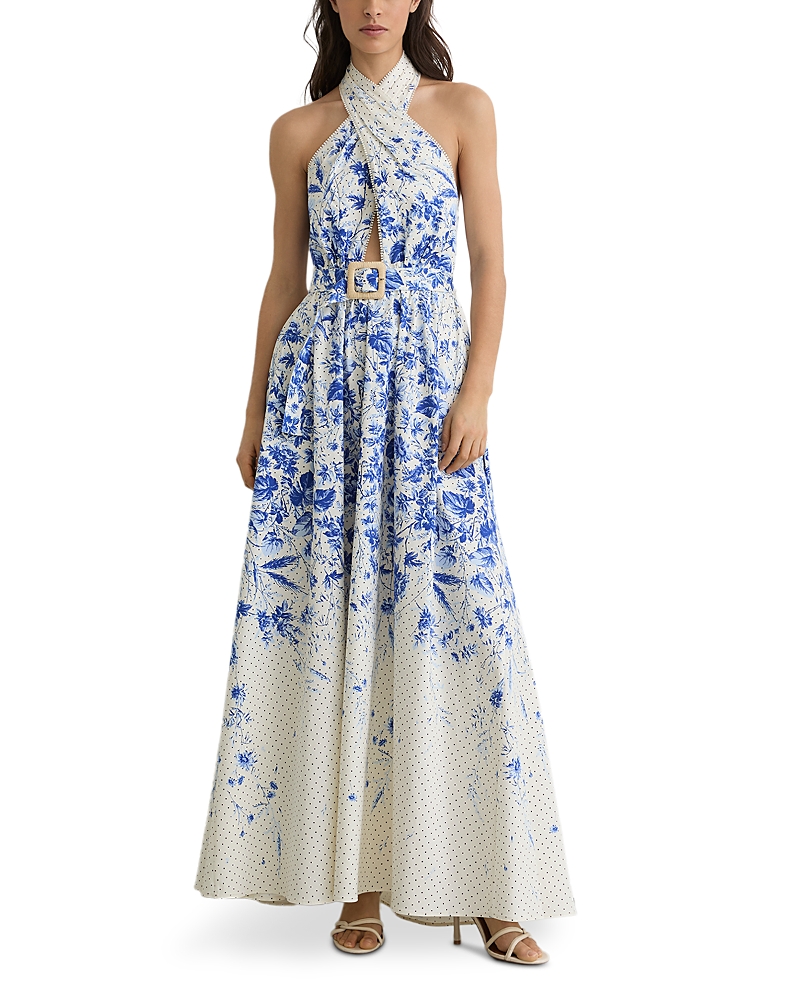 Reiss Printed Cotton Dress