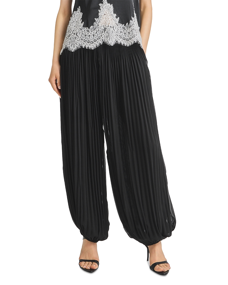 Saint Art Ronan Pleated Chiffon Pants