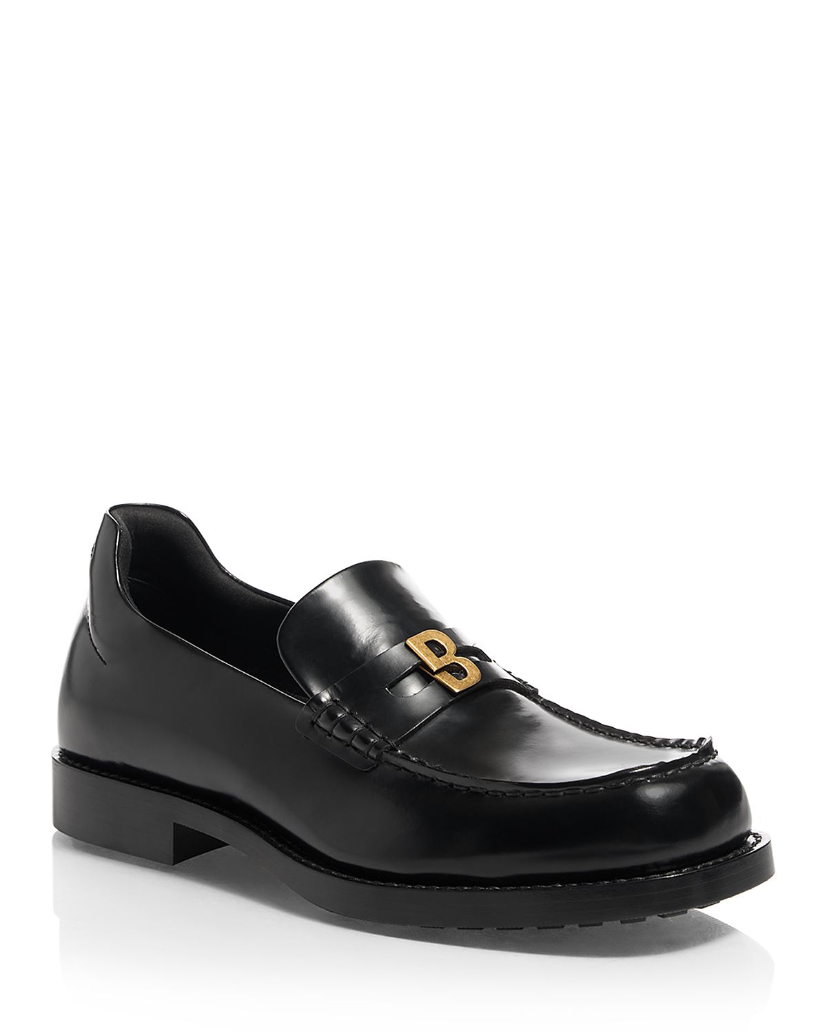 Balenciaga Men's Shiny Loafers