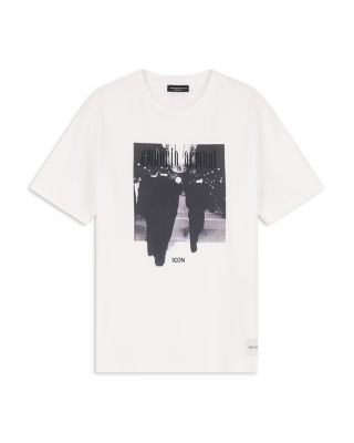 Emporio Armani Icon Cotton Jersey T Shirt with Retro Photographic