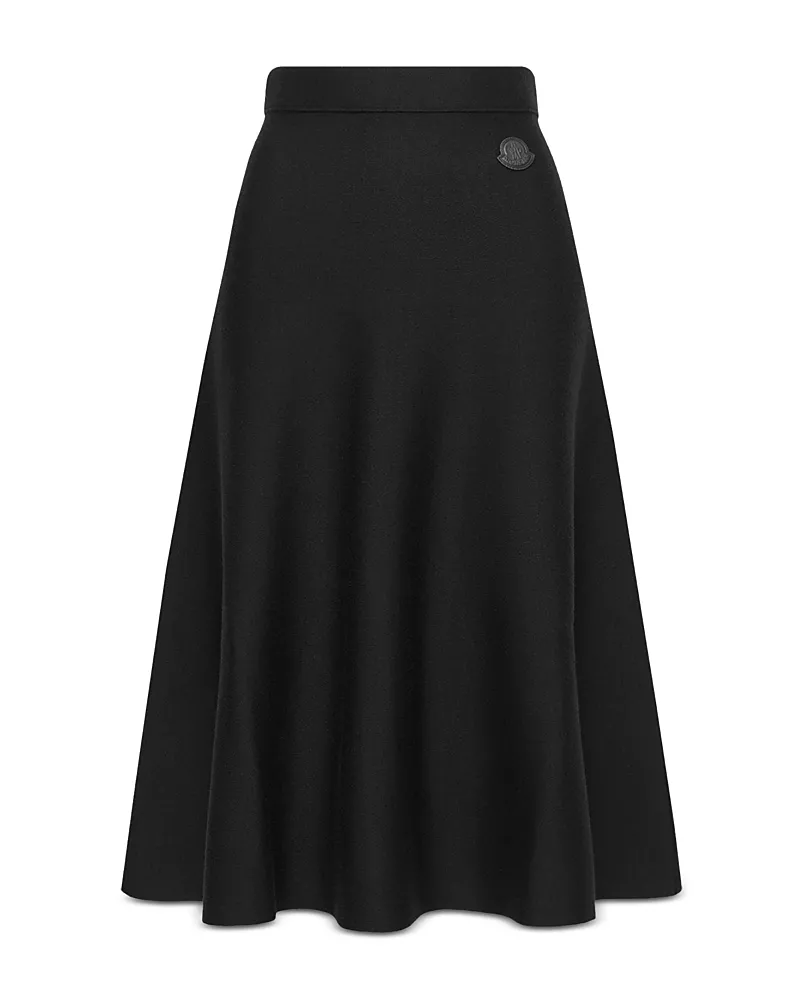Moncler Wool Blend A Line Skirt