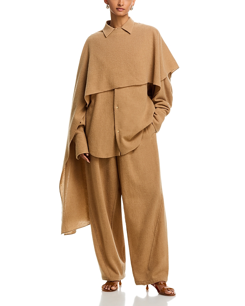 Darkpark Georgia Wool Cashmere Detachable Scarf Shirt