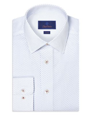 Trim Fit Micro Neat Print Dress Shirt