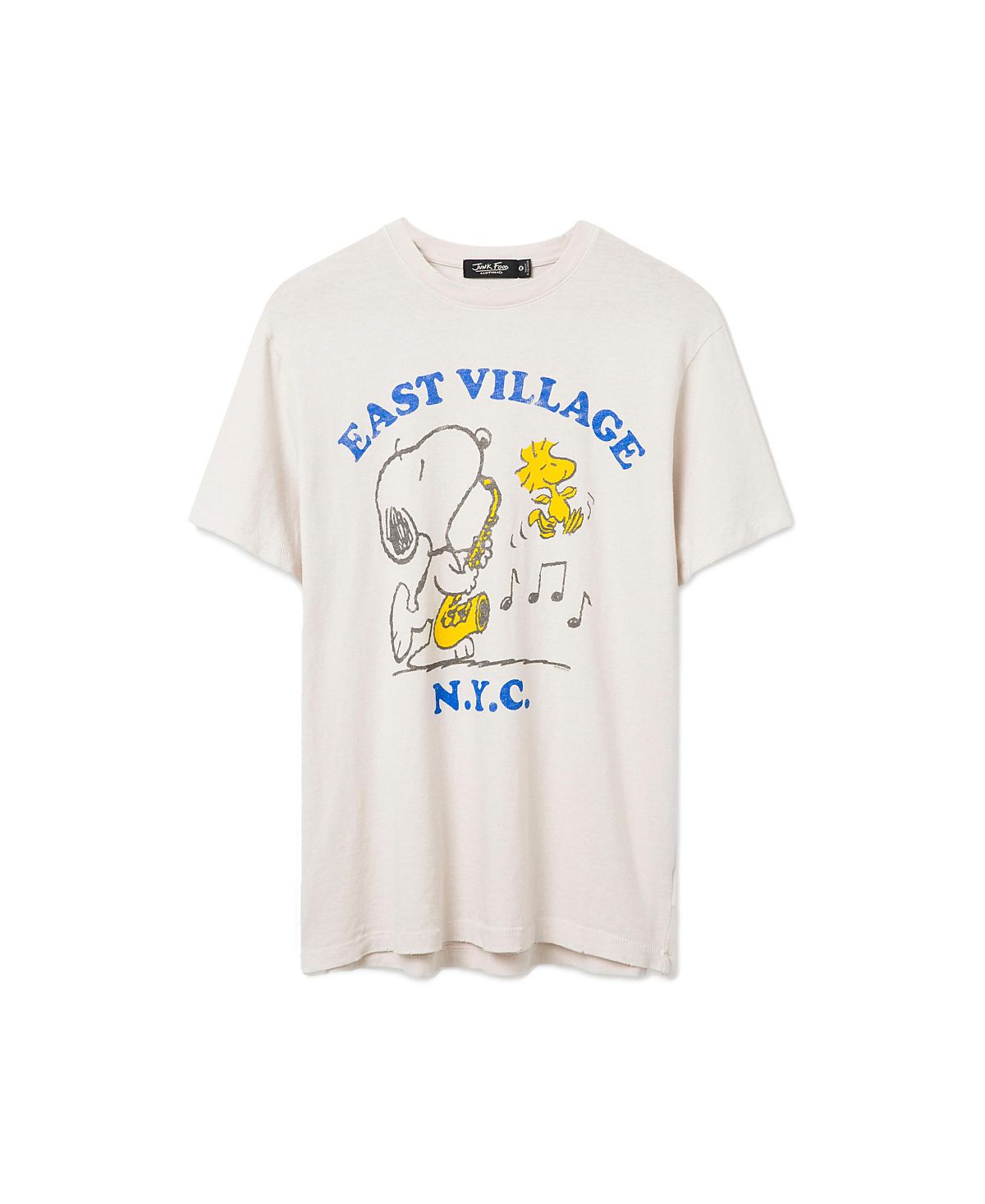 Junk Food Clothing Unisex Snoopy East Village Vintage Tee