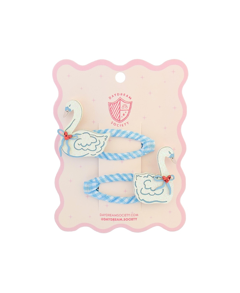 Jollity & Co. Love Birds Swan Hair Clip, Set of 2