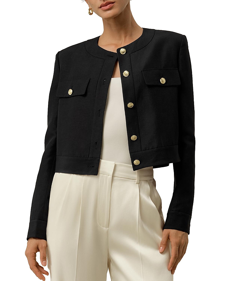Lilysilk Mara Jacket in Silk Linen