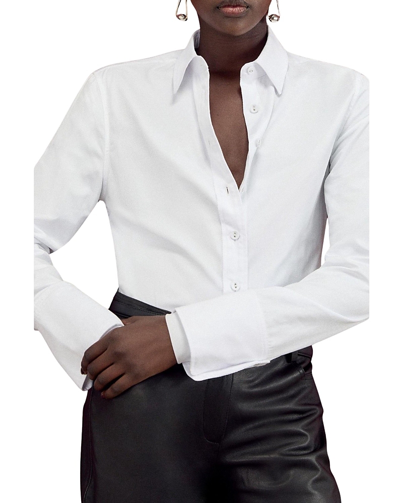 Karen Millen Cotton Woven Buttoned Shirt