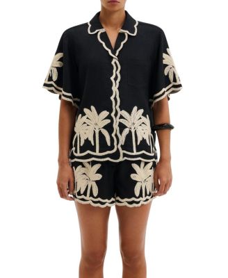 Armida Embroidered Short Sleeve Shirt