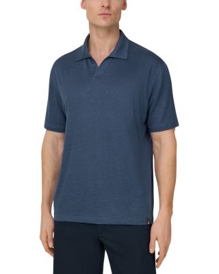Stretch Linen Jersey Polo Shirt