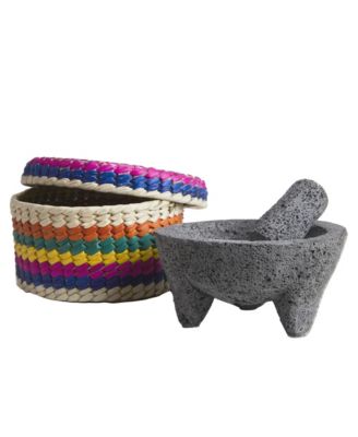  Molcajete in Tortila Basket
