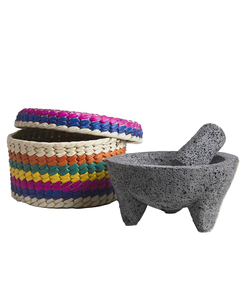 Verve Culture Molcajete in Tortila Basket