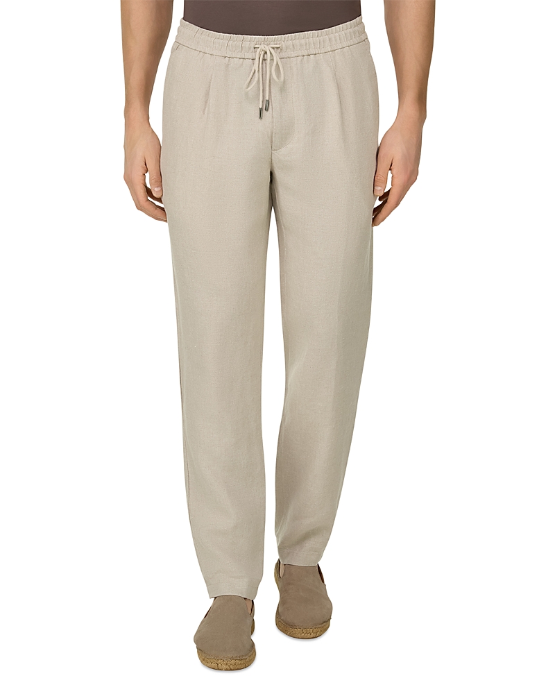 Boggi Milano City Linen Trouser Pants · 46 IT / 30 US