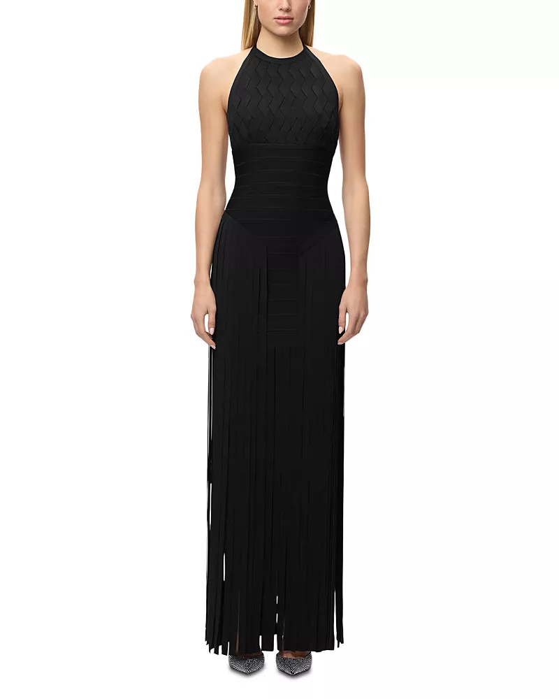 Herve Leger The Spencer Column Gown