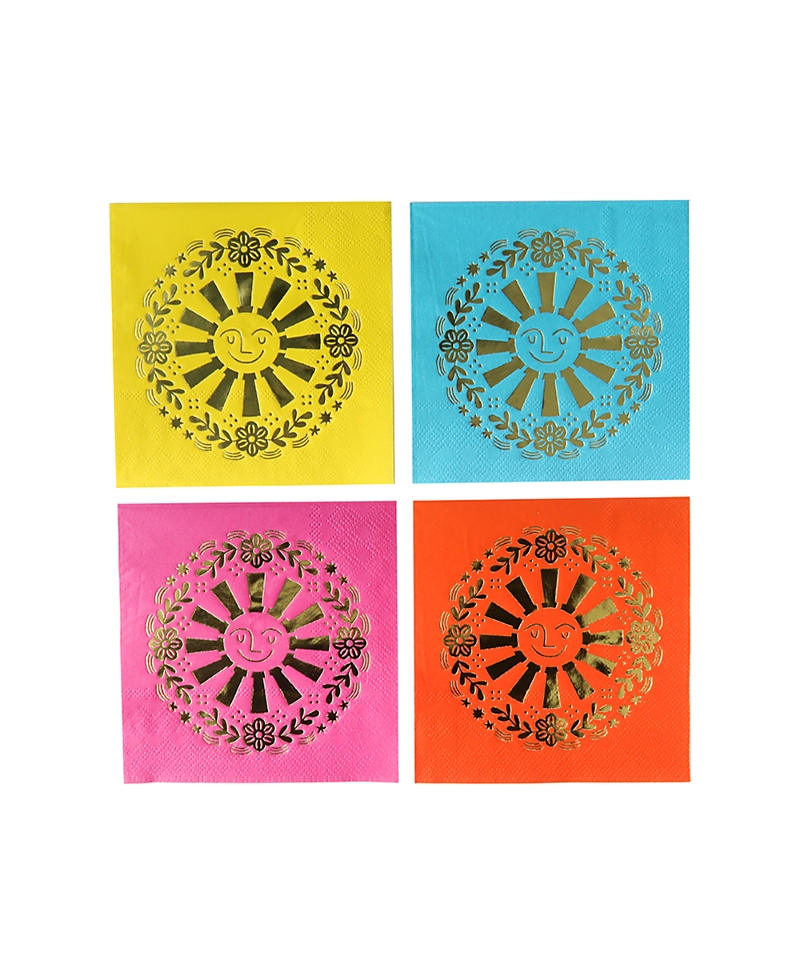 Jollity & Co. Taco 'Bout A Party Fiesta Petite Paper Napkins, Set of 16