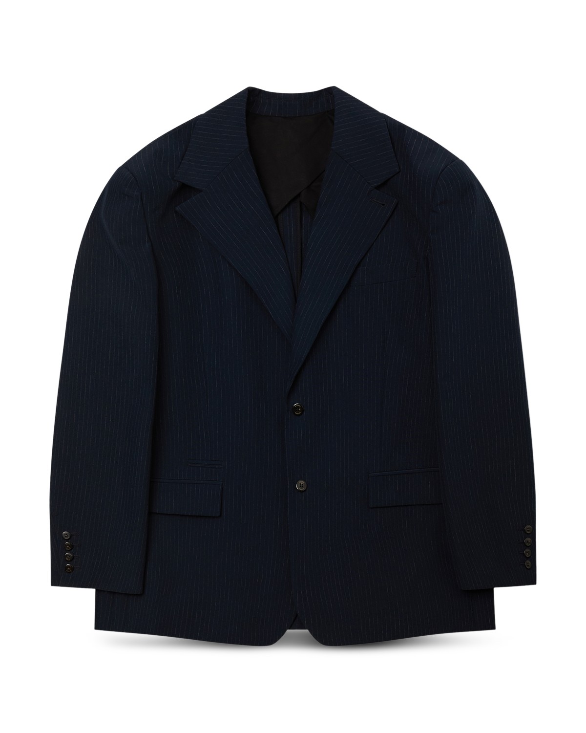 Willy Chavarria Chuco Blazer in Peacoat Stripe