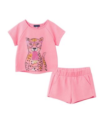  Girls' French Terry Top & Short - Little Kid