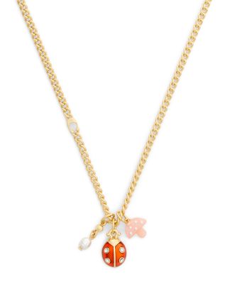 Signature Ladybug Charm Pendant Necklace, 16-18"