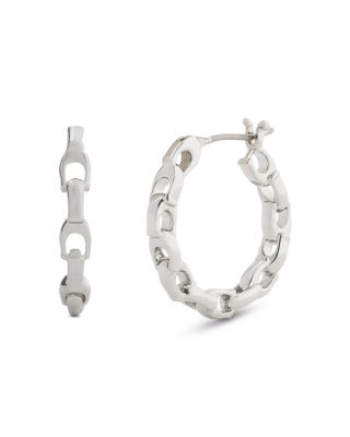 Signature C Chain Hoop Earrings
