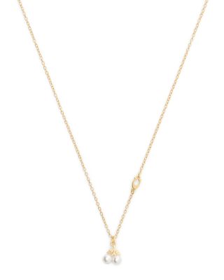 Signature Pearl Cherry Pendant Necklace, 16-18"