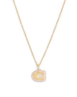 Signature C Pendant Necklace, 16-18"
