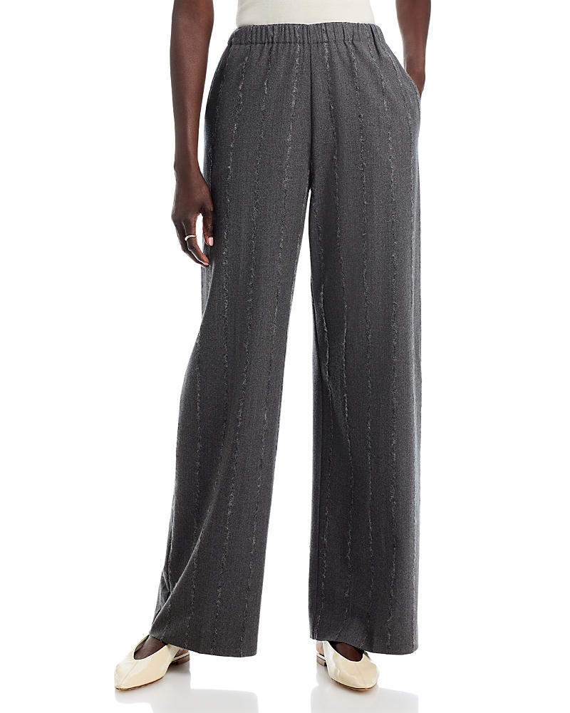 Fabiana Filippi Pinstripe Flannel Straight Leg Pants