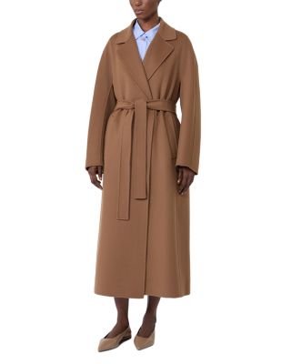 Smmpenelope Hazelnut Brown Wrap Coat