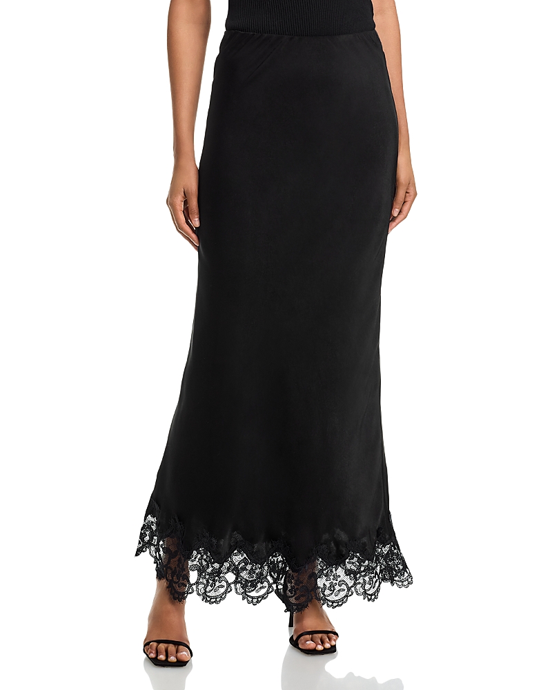 Bardot Elisan Lace Satin Maxi Skirt