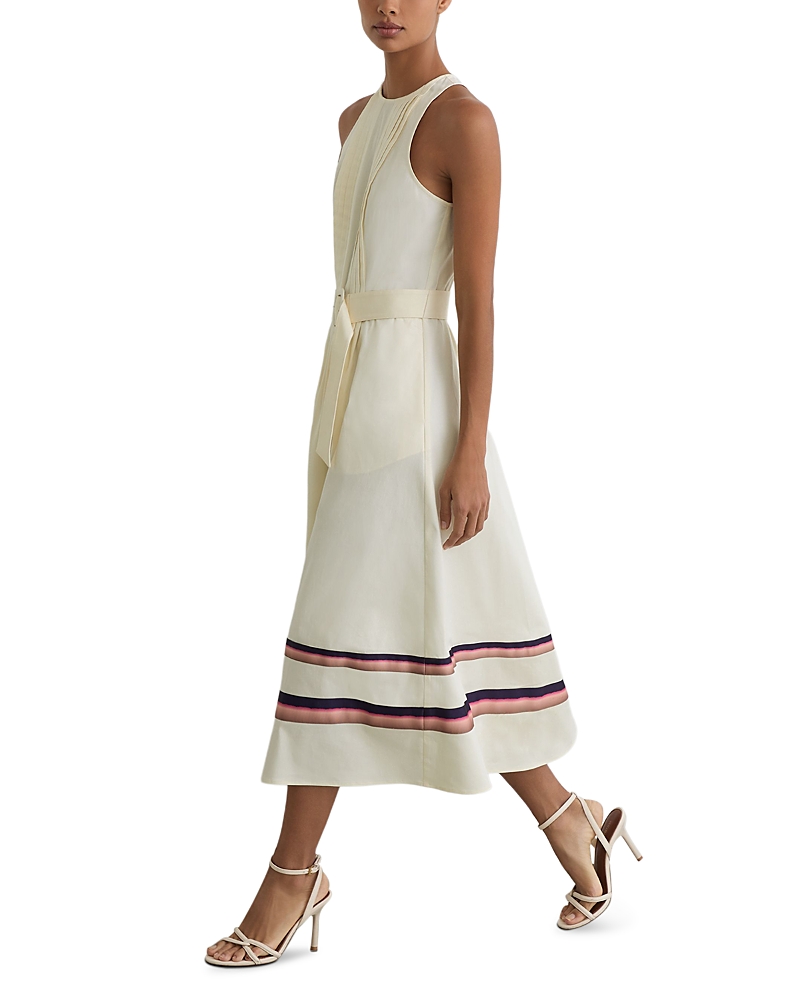 Reiss Sara Stripe Hem Midi Dress