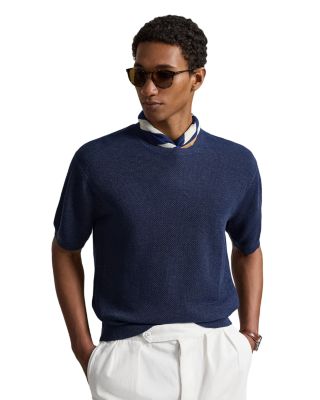 Piqu&eacute; Knit Linen Sweater T-Shirt