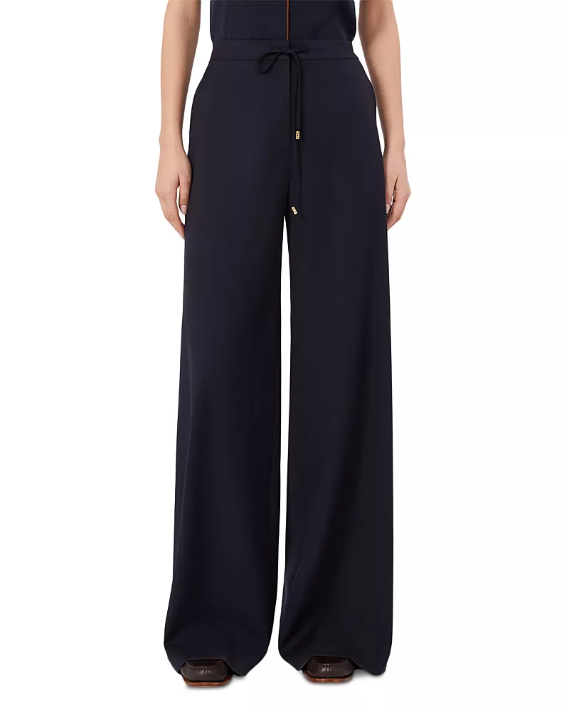 Max Mara Studio Mstcrisma Wool Wide Leg Trousers