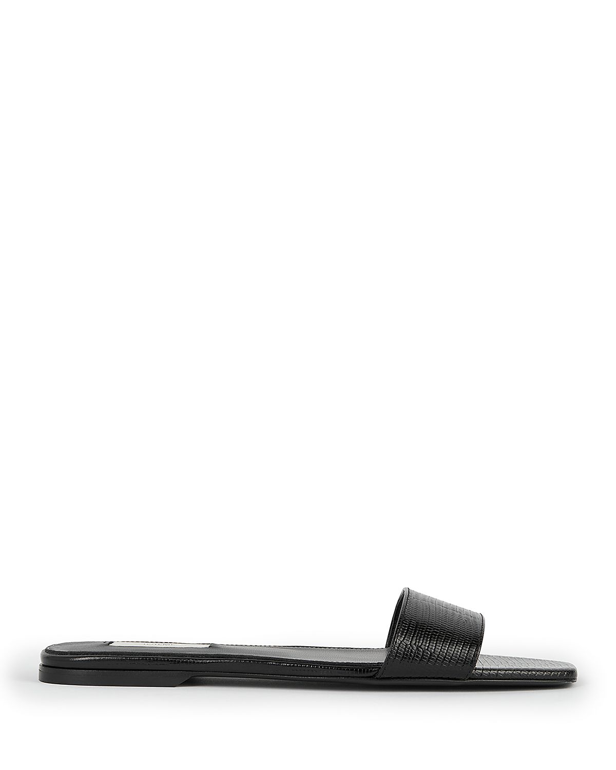 Toteme Women's Slim Lizard Embossed Bandeau Slides