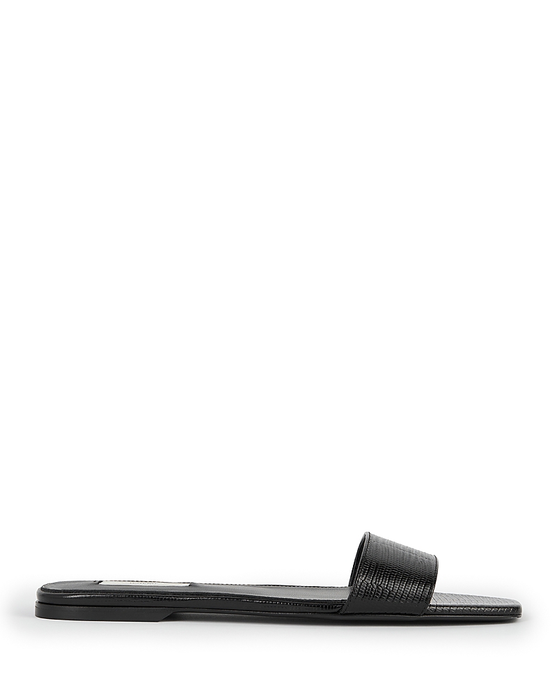 Toteme Women's Slim Lizard Embossed Bandeau Slides