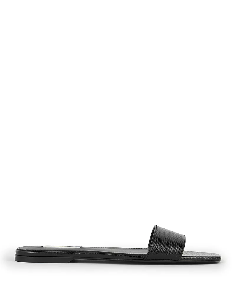 Toteme Women's Slim Lizard Embossed Bandeau Slides