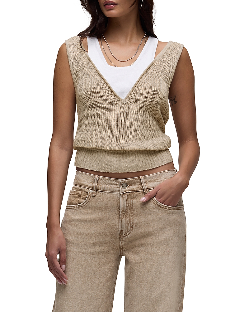 Hudson Layered Sweater Tank Top