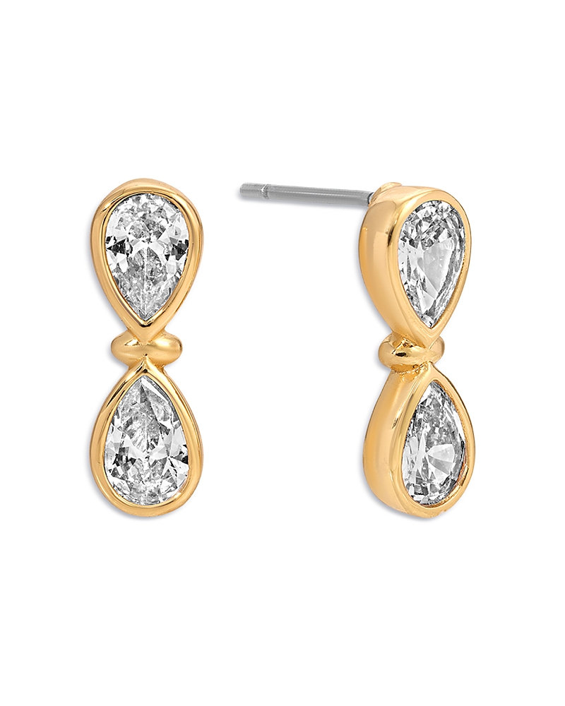 Ettika Infinity Crystal Stud Earrings
