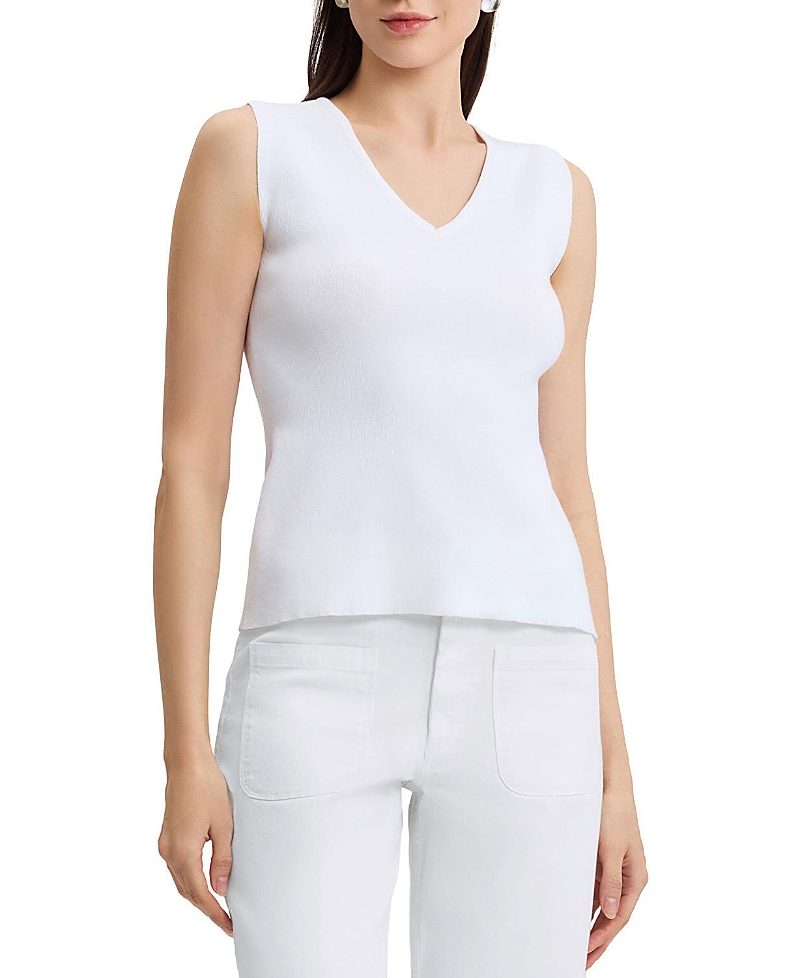 Ming Wang V-Neck Soft Knit Tank