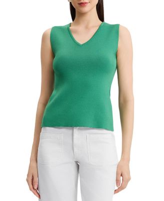 Ming Wang V-Neck Soft Knit Tank