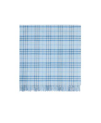 Unisex Check Wool Baby Blanket